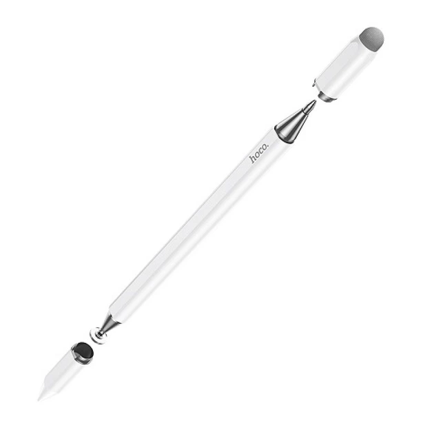 Стилус Hoco GM111 Cool dynamic series 3-in-1 passive universal capacitive pen White - Фото 1 Стилус Hoco GM111 Cool dynamic series 3-in-1 passive universal capacitive pen White - зображення 1