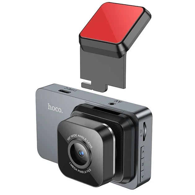 Відеореєстратор Hoco DV9 720P 3.0" екран 120° кут огляду 86х38х92 мм чорний - зображення 4