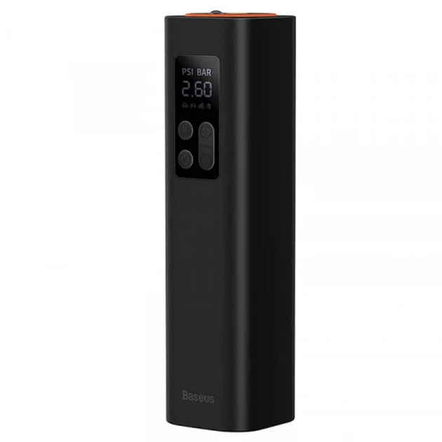 Портативный насос Baseus Super Mini Inflator Pump 3 атм ABS пластик черный - изображение 3