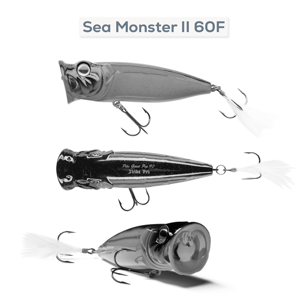 Воблер Strike Pro Sea Monster II 60F 4.5г A116L - Фото 2 Воблер Strike Pro Sea Monster II 60F 4.5г A116L - зображення 2