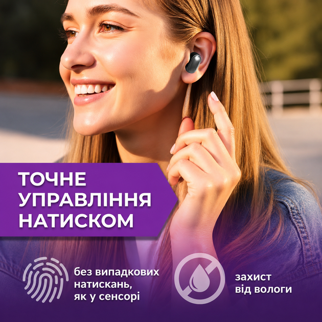 Стерео беспроводные наушники Bluetooth 5.3 для музыки и звонков с зарядным футляром мятно-зеленые - изображение 3
