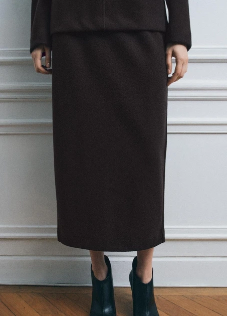 Спідниця Zara 17723 L Темний коричневий (1067) - Фото 1 Спідниця Zara 17723 L Темний коричневий (1067) - изображение 1