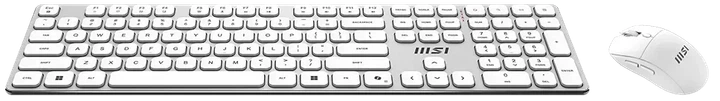 Комплект беспроводной MSI FORGE K210 Wireless Combo White USB White (FORGE K210 W COMBO WHITE) - Фото 2 Комплект беспроводной MSI FORGE K210 Wireless Combo White USB White (FORGE K210 W COMBO WHITE) - изображение 2