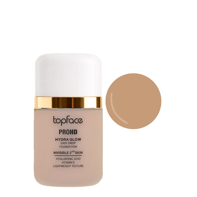 Тональная основа Topface PROHD Hydra Glow Easy Drop жидкая, 30 мл (PT477), 06 Golden Dune Оливково-бежевая - Фото 2 Тональная основа Topface PROHD Hydra Glow Easy Drop жидкая, 30 мл (PT477), 06 Golden Dune Оливково-бежевая - изображение 2
