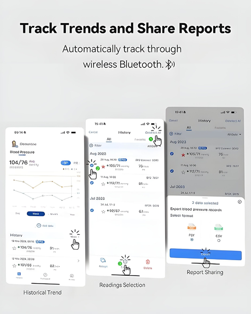Тонометр с монитором артериального давления Bluetooth iOS и Android - изображение 4