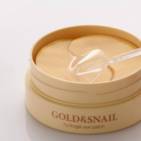 Гидрогелевые патчи для глаз с золотом и улиткой PETITFEE Gold & Snail Hydrogel Eye Patch 60шт - изображение 3