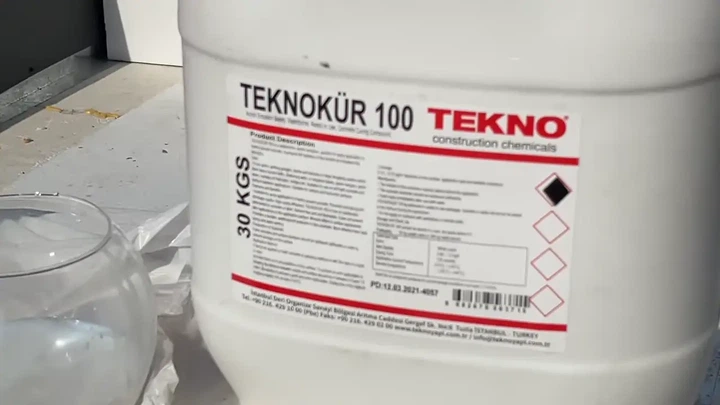 Лак мембранообразователь Teknokur 100 Кюринг. Укрепитель для бетона (30 кг) - изображение 2