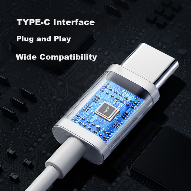 Наушники Philips TAE1020 Wired USB Type-C White - Фото 6 Наушники Philips TAE1020 Wired USB Type-C White - изображение 6