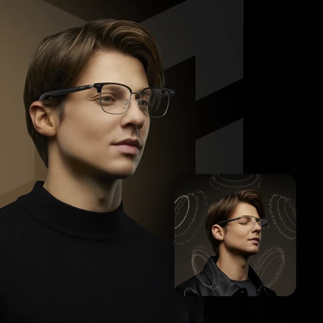 Смарт-окуляри MiJia Audio Glasses Browline Black (BHR08VXGL) UA - Фото 6 Смарт-окуляри MiJia Audio Glasses Browline Black (BHR08VXGL) UA - изображение 6