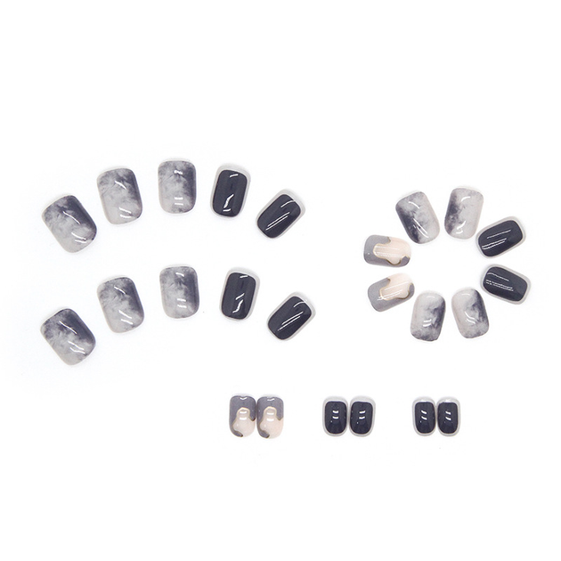 Накладные короткие ногти с клеем R665 Фиолетовый 24 шт (A9426) - Фото 3 Накладные короткие ногти с клеем R665 Фиолетовый 24 шт (A9426) - изображение 3
