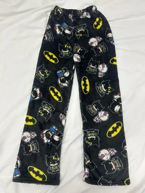 Штаны пижамные плюшевые теплые Batman x Hello Kitty домашние штаны Бэтмен Хэллоу Китти, XS-S - изображение 7