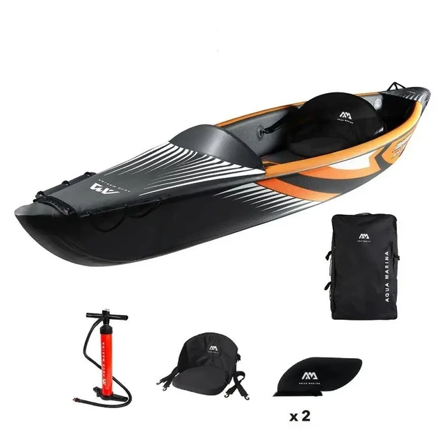 Каяк одномісний Aqua Marina Tomahawk Air-K 375 надувний High-End (Drop-Stitch) - Фото 3 Каяк одномісний Aqua Marina Tomahawk Air-K 375 надувний High-End (Drop-Stitch) - зображення 3