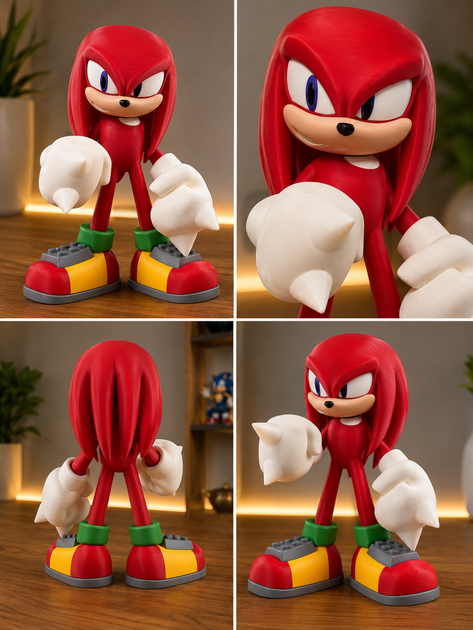 Велика колекційна фігурка Наклз Єхидна із всесвіту Sonic. Aivory - зображення 2