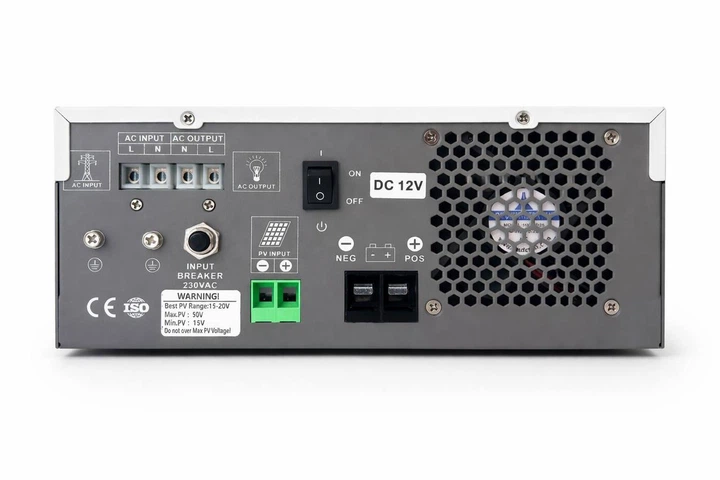 Гібридний інвертор UI1512P 1.2 кВт | 12V → 220V | білий - зображення 3