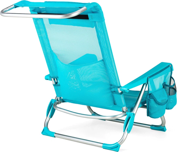 Пляжне крісло Outtec 2 в 1 з функцією шезлонга Sun Flex Бірюзове 186214 (5905884421765) - зображення 2