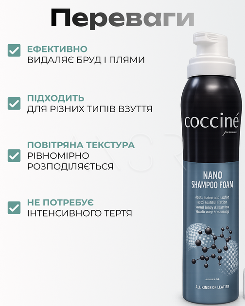 Піна для чистки взуття для всіх типів шкіри, замші і текстилю - зображення 6