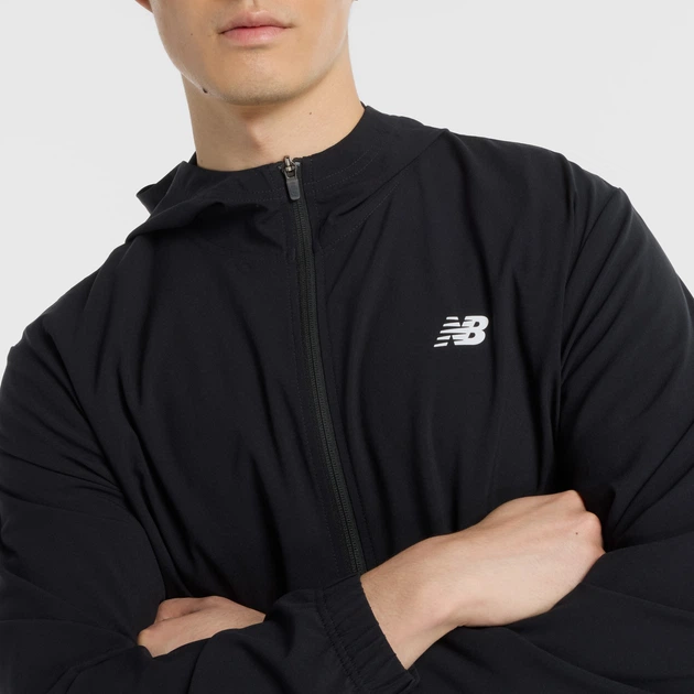 Чоловіча чорна спортивна куртка New Balance Sport 50 (L) (MJ51900BK) - зображення 4