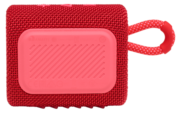 Акустика бездротова JBL GO3 (JBLGO3RED) портативна колонка червона - Фото 5 Акустика бездротова JBL GO3 (JBLGO3RED) портативна колонка червона - изображение 5