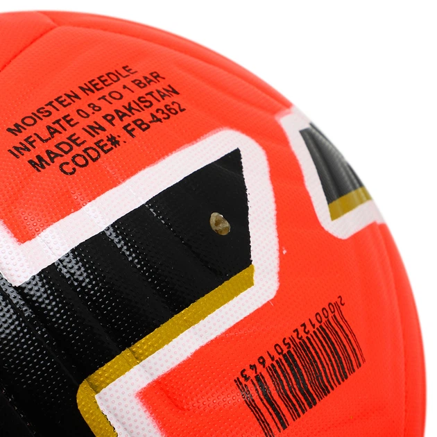 Мяч футбольный профессиональный №5 HYBRID SOCCERMAX (PU, Оранжево-черный) (FB-4362_Оранжево-черный) - изображение 4