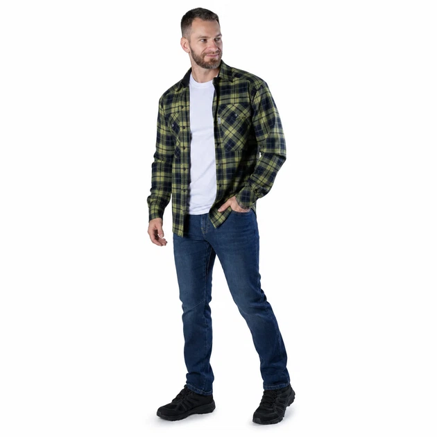 Сорочка Camotec "Буревій" Lime Green/Navy, L - зображення 3