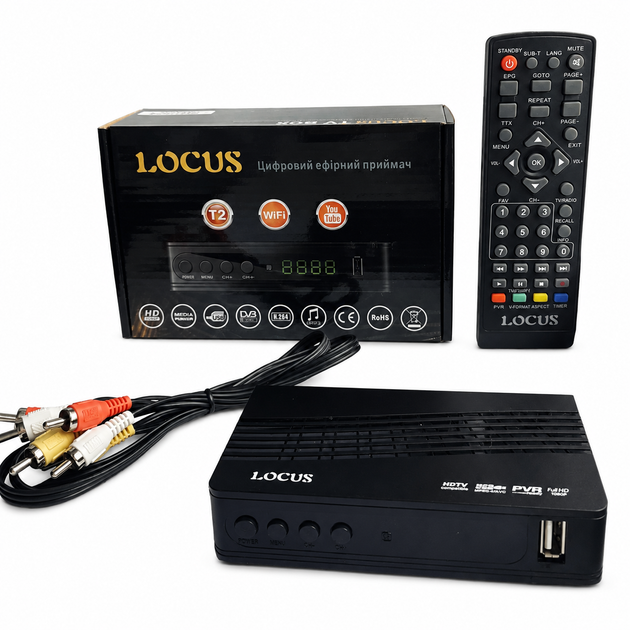 Ресивер цифровий ефірний DVB-T2 LOCUS T2 - изображение 2