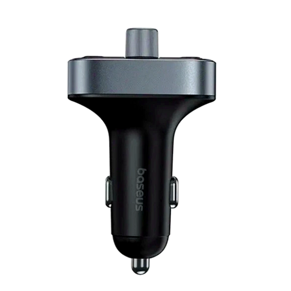 FM-трансмиттер Baseus S-09 Lite черный для автомобиля с Bluetooth и USB Type-C быстрая зарядка 35 Вт - изображение 2