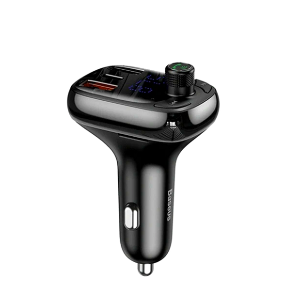 FM-трансмиттер Baseus T Shaped S-13 Bluetooth MP3 плеер с быстрой зарядкой для автомобиля и громкой связи - изображение 5