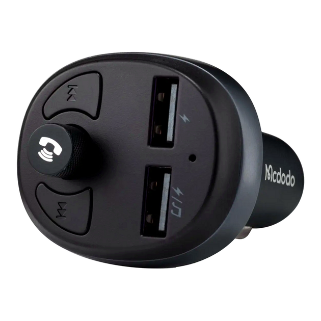 FM-трансмиттер McDodo Bluetooth автомобильное зарядное устройство с двумя USB портами для зарядки и передачи музыки - Фото 1 FM-трансмиттер McDodo Bluetooth автомобильное зарядное устройство с двумя USB портами для зарядки и передачи музыки - изображение 1