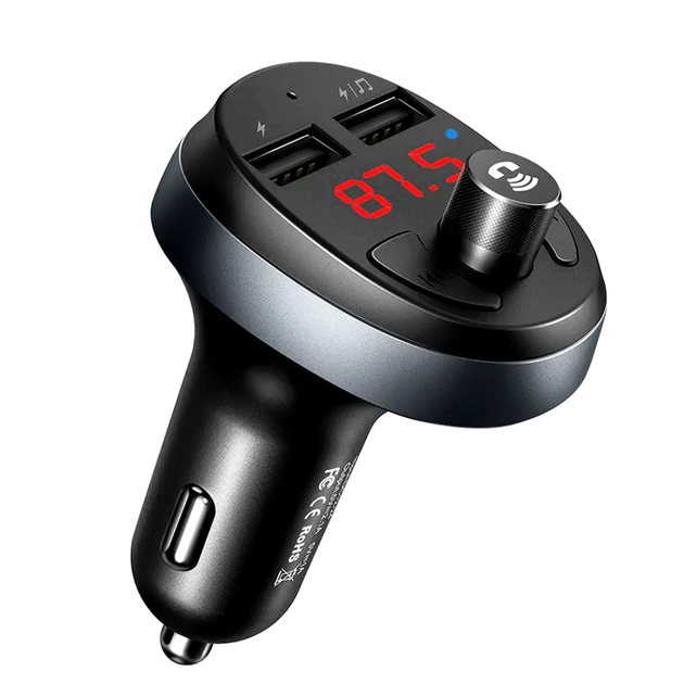 FM-трансмиттер McDodo Bluetooth автомобильное зарядное устройство с двумя USB портами для зарядки и передачи музыки - Фото 3 FM-трансмиттер McDodo Bluetooth автомобильное зарядное устройство с двумя USB портами для зарядки и передачи музыки - изображение 3