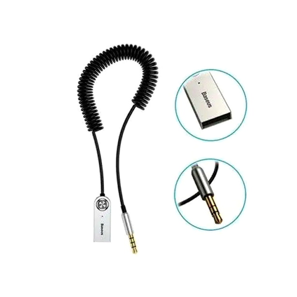 Bluetooth ресивер Baseus BA01 адаптер для автомобиля и колонок беспроводной аудио приемник USB AUX 5V 3.5mm - изображение 4