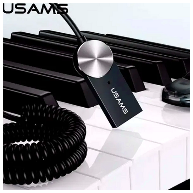 Bluetooth ресивер Usams SJ464 для автомобіля бездротовий аудіоприймач із мікрофоном для музики та дзвінків - зображення 6