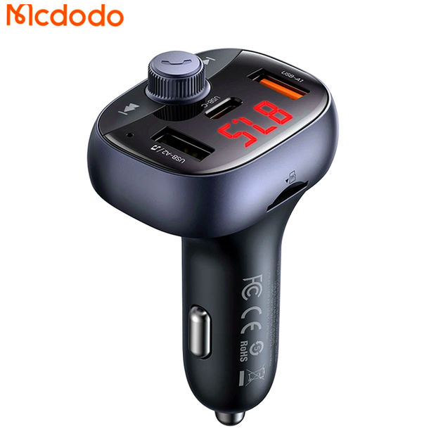 АЗУ McDodo 72W 2A1C автомобильное зарядное устройство с FM для быстрой зарядки смартфонов и планшетов - изображение 3