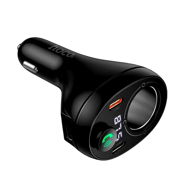 FM-трансмиттер Hoco E88 Star 35W Bluetooth для автомобиля с быстрой зарядкой 2 порта USB Type-C - изображение 8