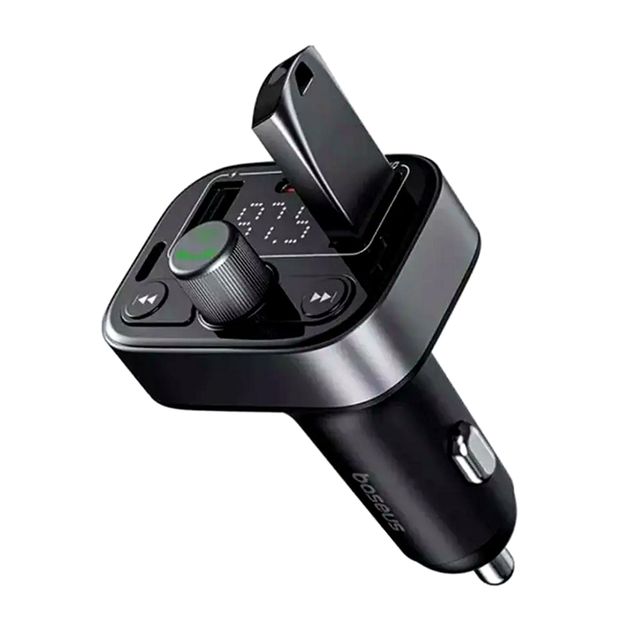 FM-трансмиттер Baseus S-09 Pro автомобильный зарядник с Bluetooth для музыки и быстрой зарядки устройств - изображение 4