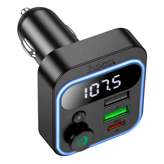 FM-трансмиттер Hoco E85 Tiger Bluetooth зарядное устройство для автомобиля с быстрой зарядкой 20Вт и функцией hands-free - изображение 5