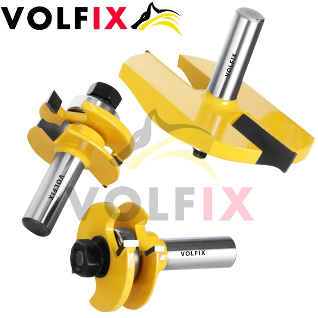 Комплект фрез №9 VOLFIX з 3-х фрез для мебельної обв'язки з фільонкою (FZ-120-900 + FZ-120-953 d12) - Фото 7 Комплект фрез №9 VOLFIX з 3-х фрез для мебельної обв'язки з фільонкою (FZ-120-900 + FZ-120-953 d12) - зображення 7