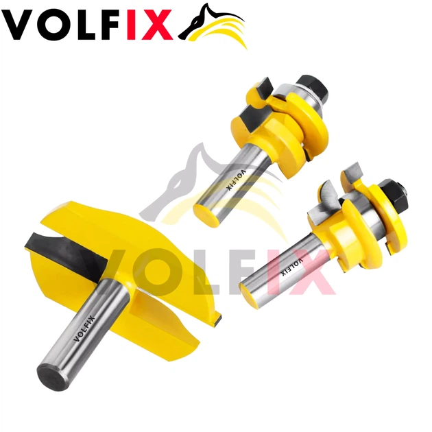 Комплект фрез №11 VOLFIX з 3-х фрез для мебельної обв'язки з фільонкою (FZ-120-901 + FZ-120-952 d12) - Фото 7 Комплект фрез №11 VOLFIX з 3-х фрез для мебельної обв'язки з фільонкою (FZ-120-901 + FZ-120-952 d12) - зображення 7