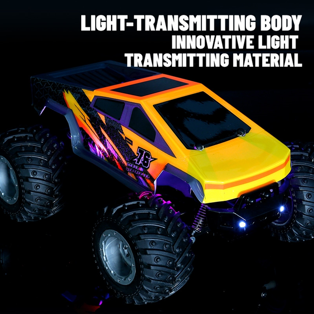 Машинка на радіокеруванні Tesla Cybertruck JJRC Q208 RC-джип машинка з пультом джип для дітей з LED-підсвіткою - Фото 7 Машинка на радіокеруванні Tesla Cybertruck JJRC Q208 RC-джип машинка з пультом джип для дітей з LED-підсвіткою - зображення 7