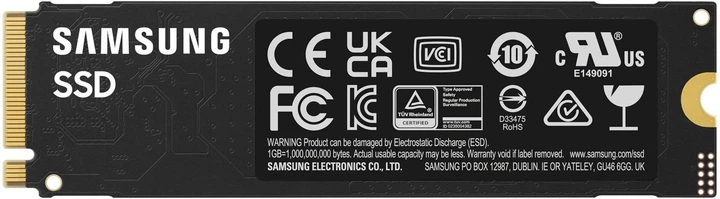 Накопичувач SSD 1ТB Samsung 990 EVO Plus M.2 PCIe 5.0 x2 NVMe V-NAND TLC (MZ-V9S1T0BW) - зображення 4