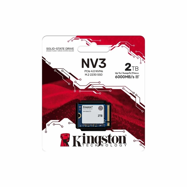 Накопичувач SSD M.2 Kingston NV3 2000GB NVMe 2230 PCIe 4.0 x4 3D NAND - изображение 2