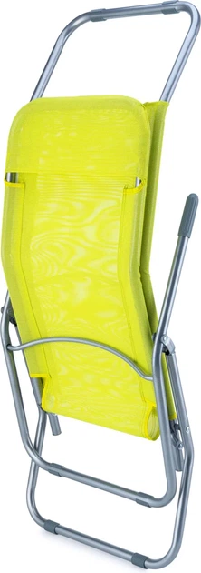 Leżak ogrodowy/plażowy grawitacyjny Outtec Aero Limonkowy 110213 (5907766662648) - obraz 6