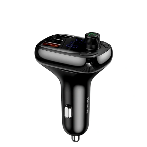 FM-трансмиттер Baseus S-13 Bluetooth MP3 плеер с зарядкой для автомобиля с двумя USB и поддержкой microSD до 32Гб - изображение 5
