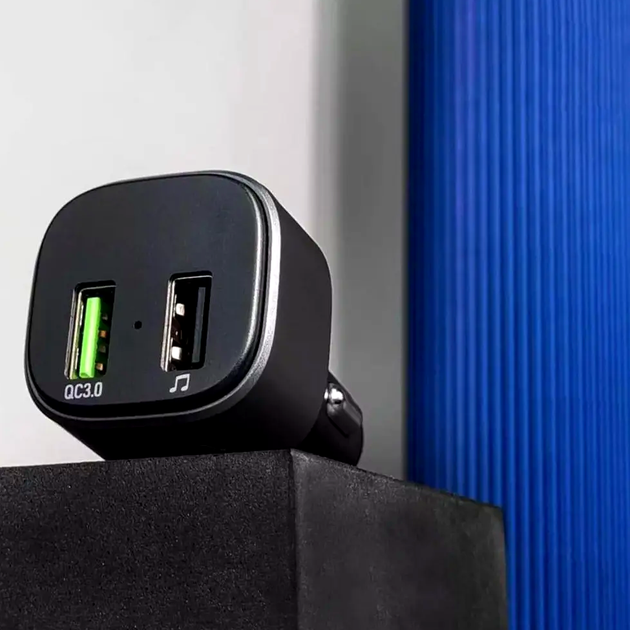 FM-трансмітер Hoco E67 Fighter Bluetooth для автомобіля зі швидким заряджанням QC3.0 і двома USB-портами - зображення 9