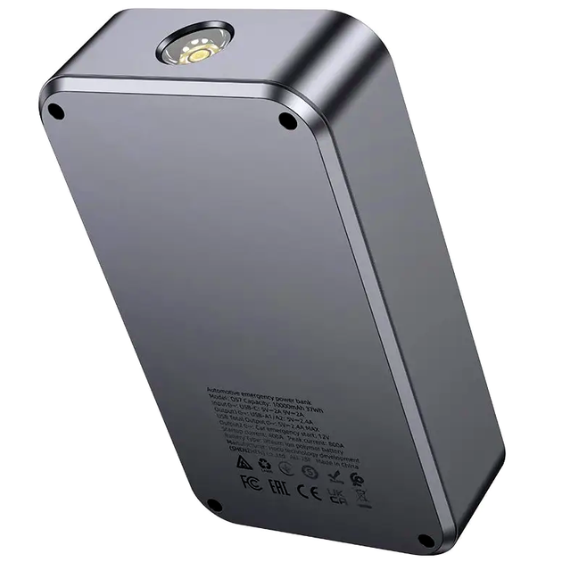 Автомобильное пуско-зарядное устройство Hoco QS7 10000mAh для легковых автомобилей и мотоциклов с функцией Power Bank - изображение 6