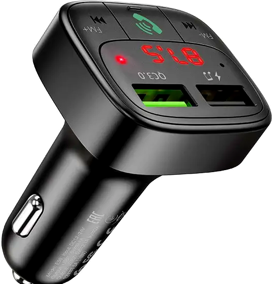 FM-трансмиттер Hoco E59 Promise QC3.0 автомобильный Bluetooth модулятор с быстрой зарядкой для подключения музыки и зарядки устройств - изображение 8