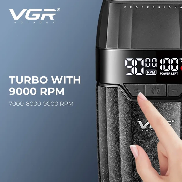Набір для стрижки VGR 3 в 1 V-640 S3 BLACK, машинка для стрижки, тример та електробритва (шейвер) - изображение 4