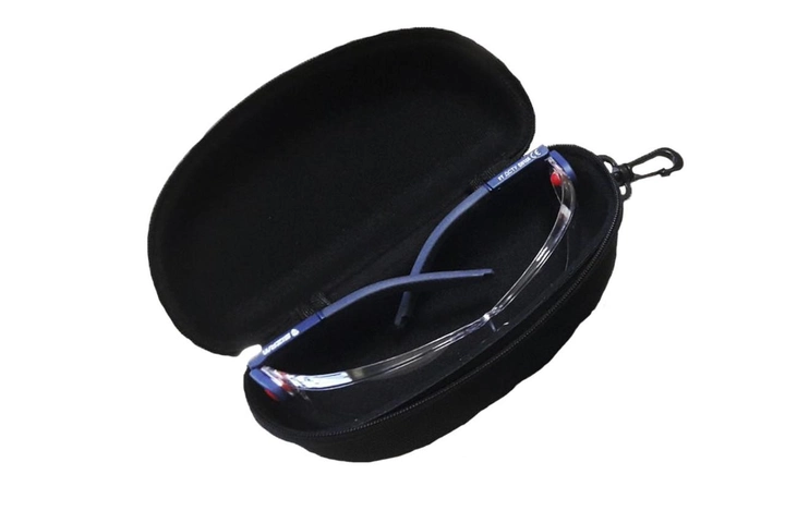 Чохол для окулярів з пластиковим карабіном Sizam 17х8х7,5 см чорний - зображення 1