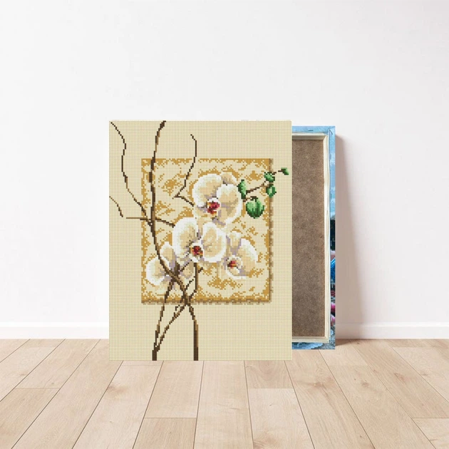 Алмазна мозаїка на підрамнику ColorArt Орхідея 30x40 STP404 + Подарунок лак для покриття - Фото 2 Алмазна мозаїка на підрамнику ColorArt Орхідея 30x40 STP404 + Подарунок лак для покриття - изображение 2