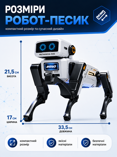 Робот-собака на радиоуправлении 788-A9 интерактивный пёс, танцует, плавает, управление через приложение, английская озвучка, программирование действий, пульт 2.4G - Фото 4 Робот-собака на радиоуправлении 788-A9 интерактивный пёс, танцует, плавает, управление через приложение, английская озвучка, программирование действий, пульт 2.4G - изображение 4