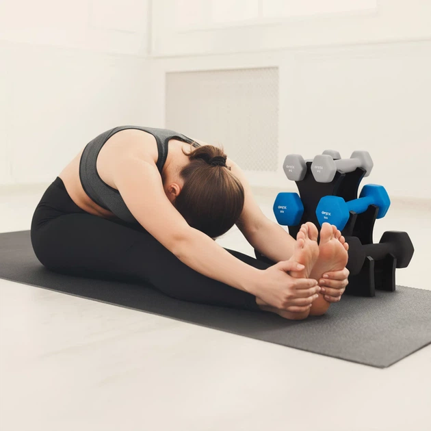 Zestaw hantli neoprenowych na stojaku Gymtek G-42804 (5905884428047) - obraz 11